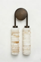 Dual Strata Alabaster Wall Lamp