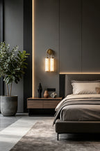 Dual Strata Alabaster Wall Lamp