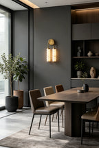 Dual Strata Alabaster Wall Lamp