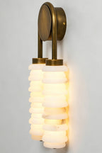 Dual Strata Alabaster Wall Lamp