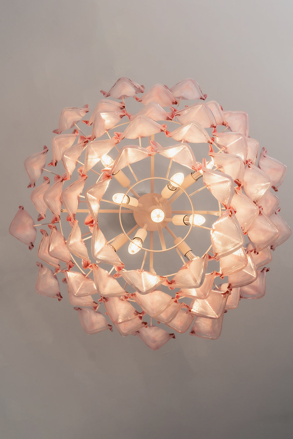 Elysian Bloom Rose Glass Chandelier