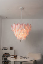 Elysian Bloom Rose Glass Chandelier