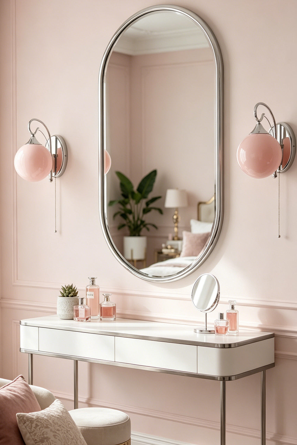 Elysian Circlet Wood & Glass Chandelier Wall Lamp