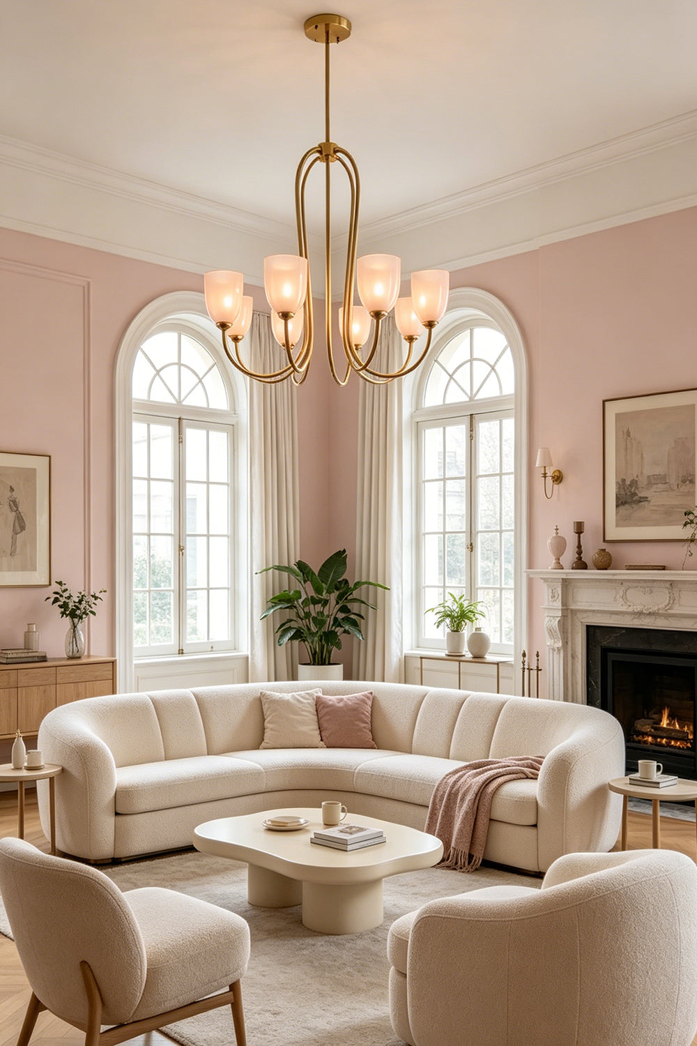 Ethereal Floret Lacquer Chandelier