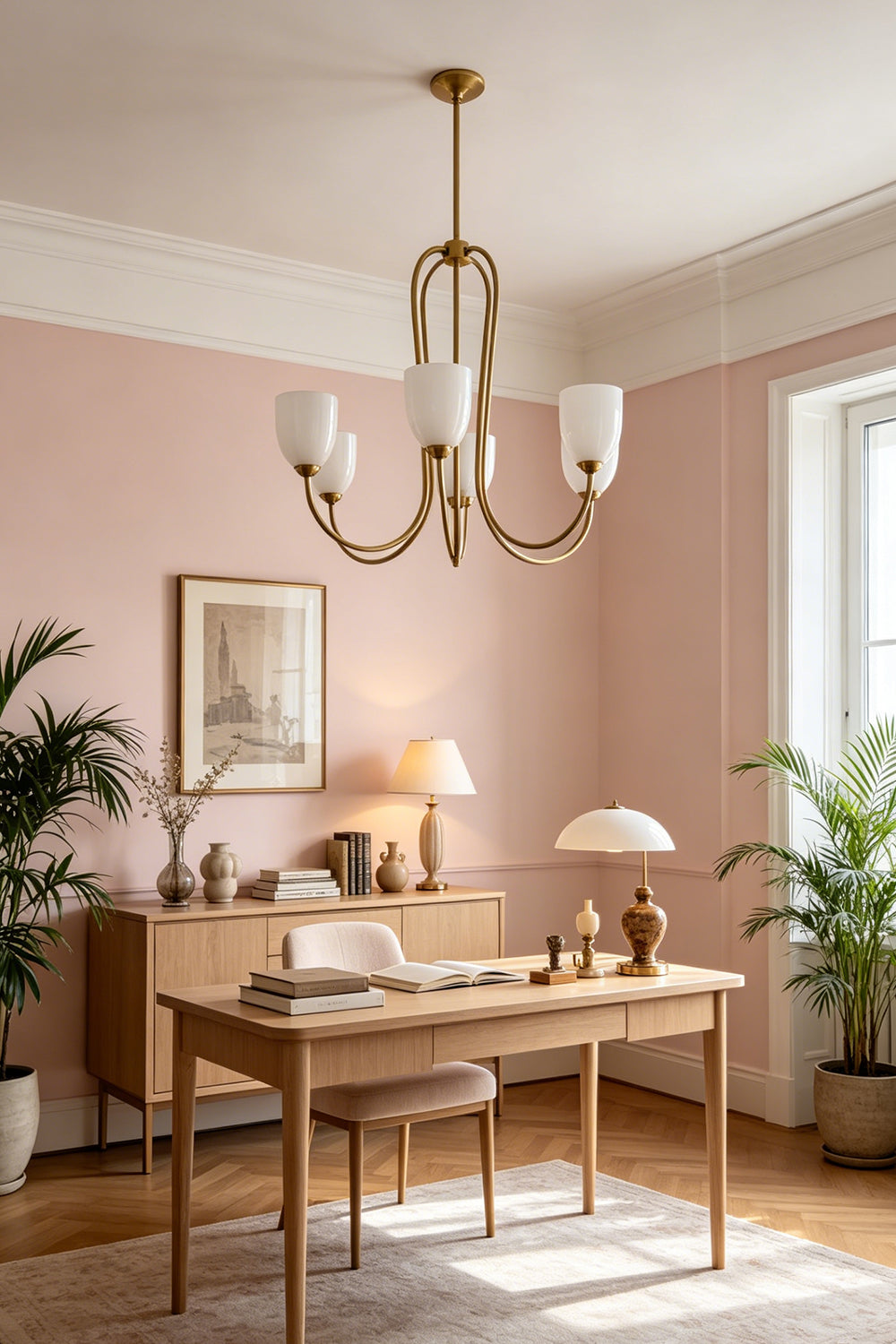 Ethereal Floret Lacquer Chandelier