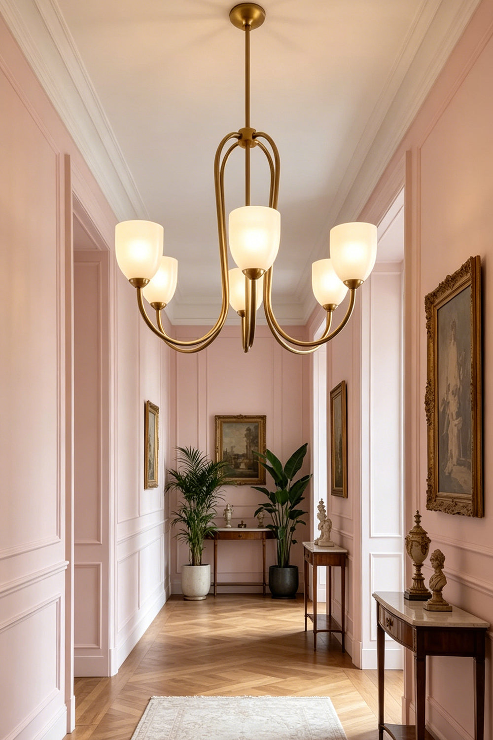 Ethereal Floret Lacquer Chandelier