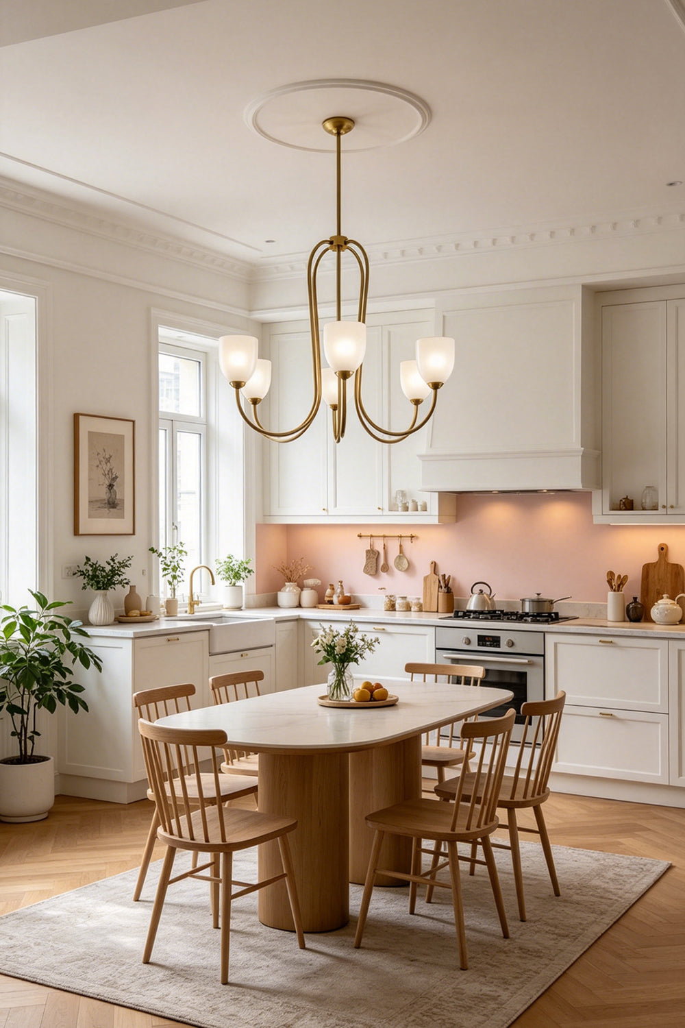 Ethereal Floret Lacquer Chandelier
