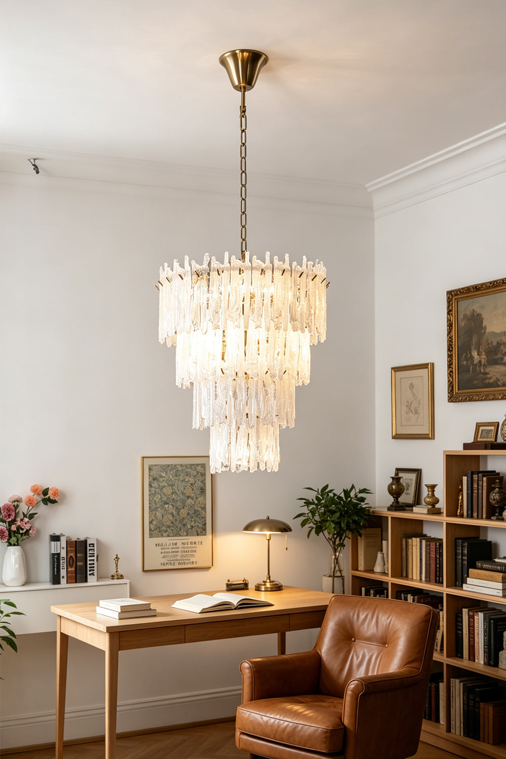 Ethereal Icicle Waterfall Chandelier