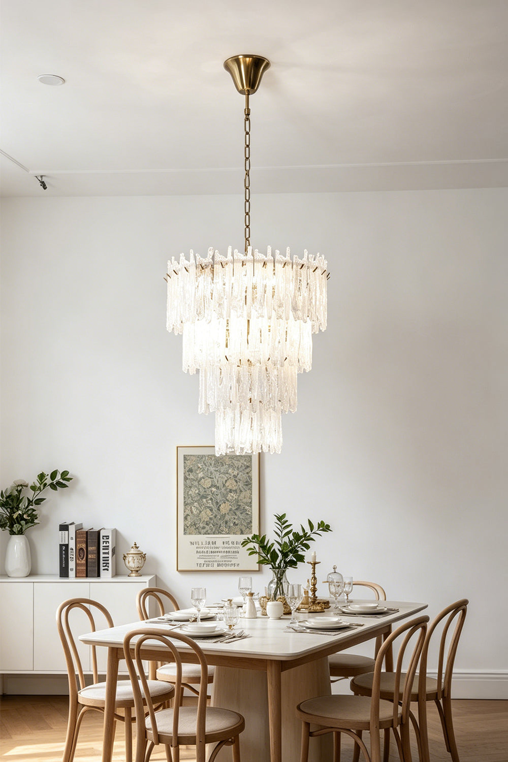 Ethereal Icicle Waterfall Chandelier