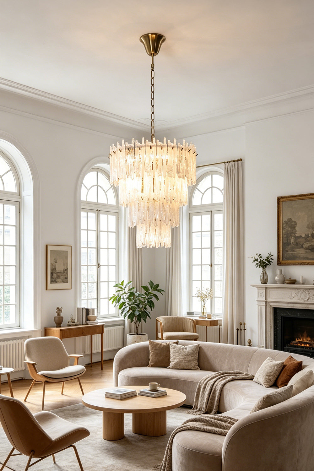 Ethereal Icicle Waterfall Chandelier