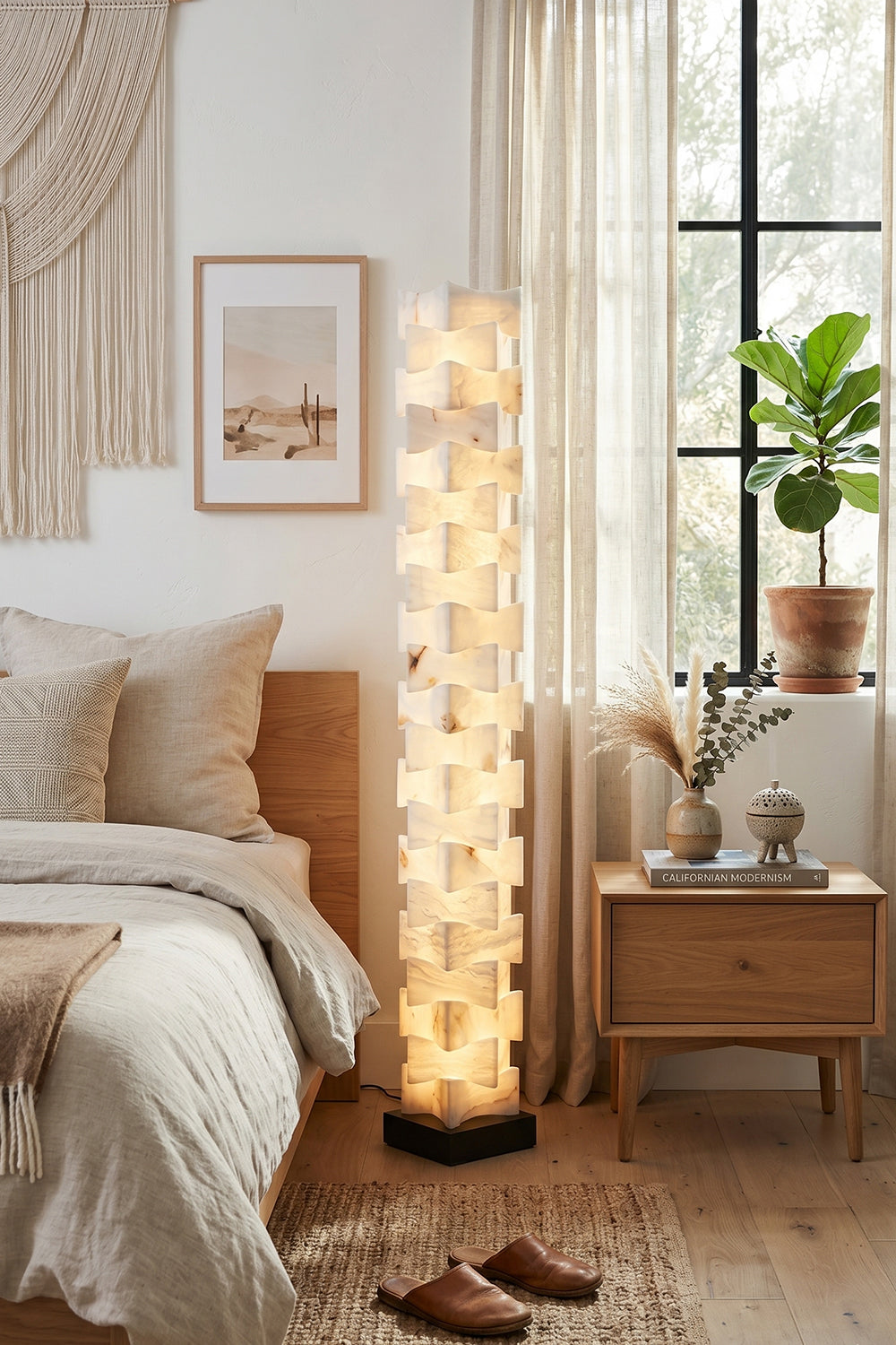 Ethereal Monolith Alabaster Floor Lamp