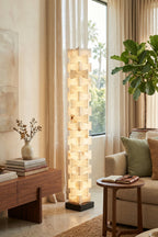 Ethereal Monolith Alabaster Floor Lamp