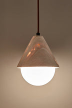 Etruscan Travertine Dome Light