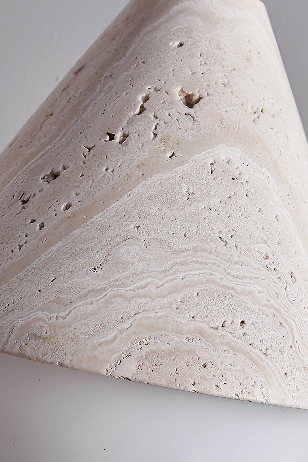Etruscan Travertine Dome Light