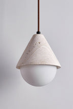 Etruscan Travertine Dome Light