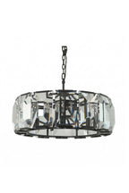 Faceted Crystal Halo Chandelier