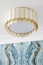Faceted Shell Bloom Ceiling Light