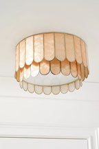 Faceted Shell Bloom Ceiling Light