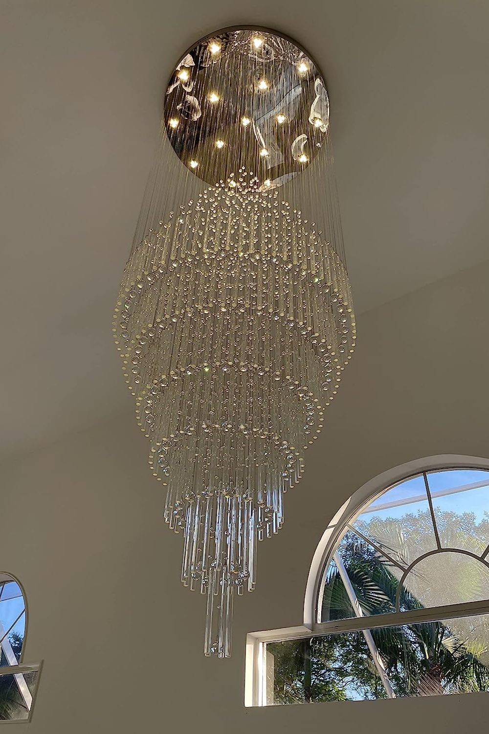 Floating Castle Raindrop Crystal Chandelier