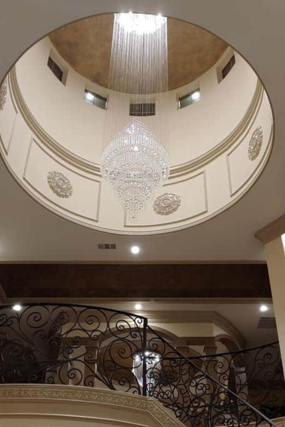 Floating Castle Raindrop Crystal Chandelier