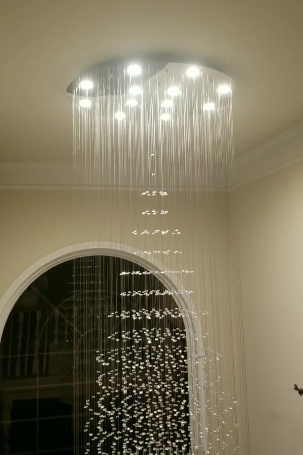 Floating Castle Raindrop Crystal Chandelier