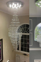 Floating Castle Raindrop Crystal Chandelier