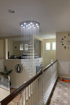Floating Castle Raindrop Crystal Chandelier