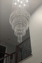 Floating Castle Raindrop Crystal Chandelier