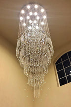 Floating Castle Raindrop Crystal Chandelier