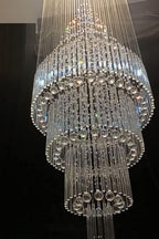 Floating Castle Raindrop Crystal Chandelier