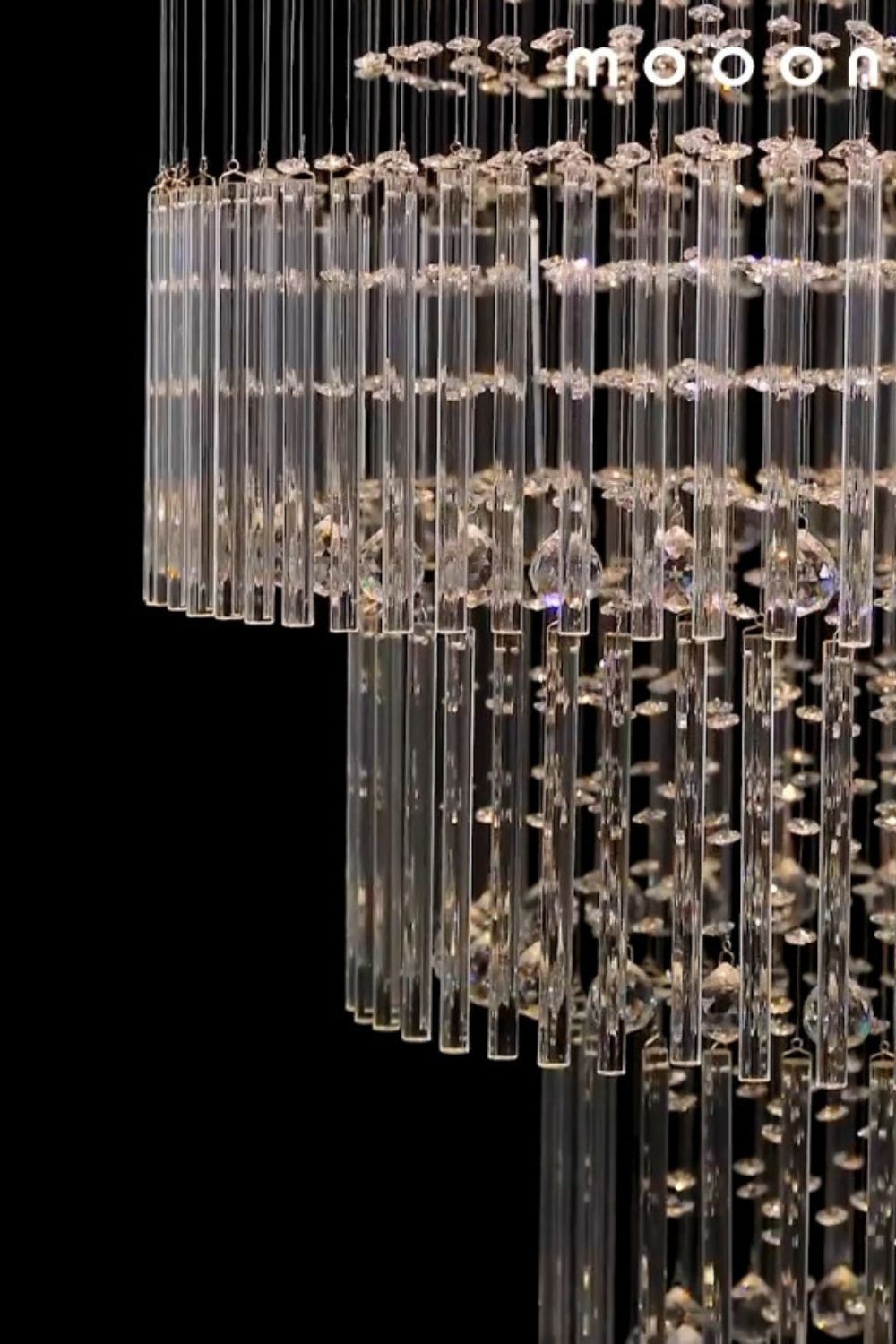 Floating Castle Raindrop Crystal Chandelier
