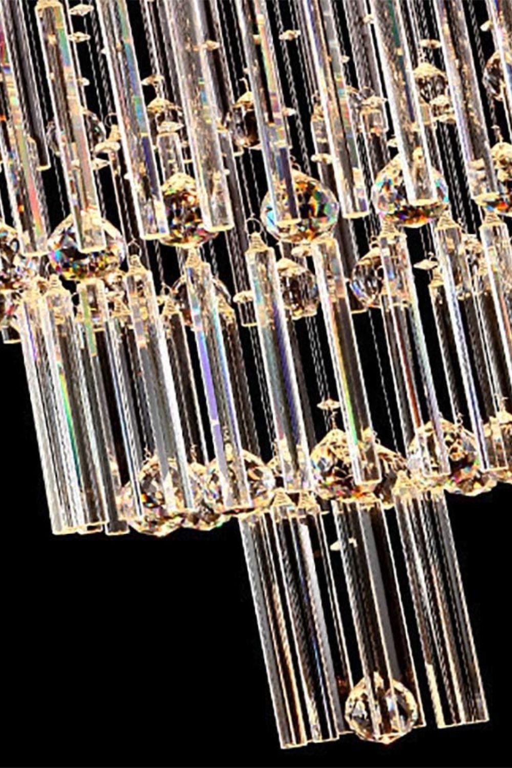 Floating Castle Raindrop Crystal Chandelier