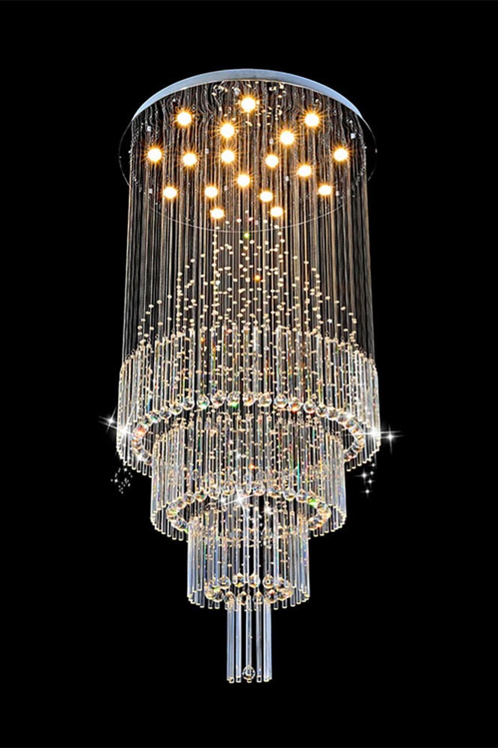 Floating Castle Raindrop Crystal Chandelier
