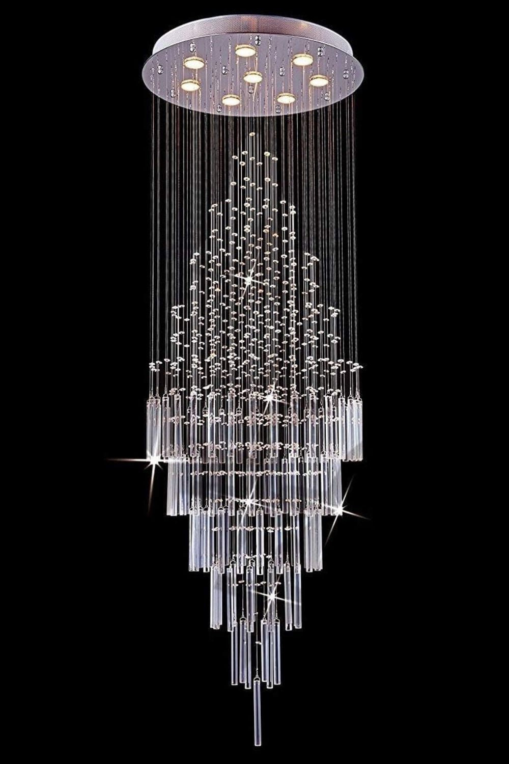 Floating Castle Raindrop Crystal Chandelier