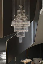 Floating Castle Raindrop Crystal Chandelier