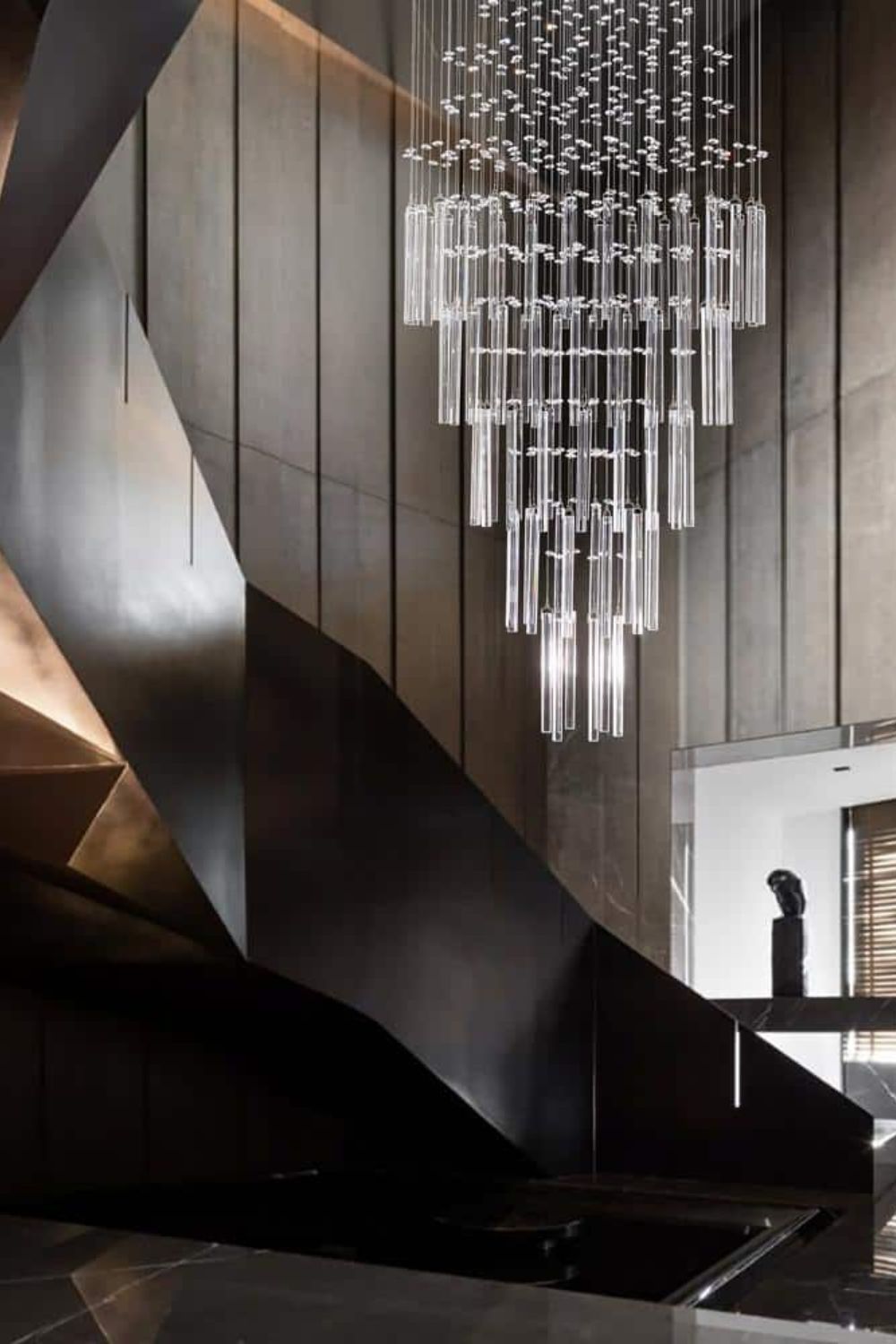 Floating Castle Raindrop Crystal Chandelier