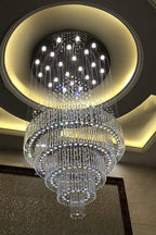 Floating Castle Raindrop Crystal Chandelier