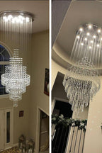 Floating Castle Raindrop Crystal Chandelier