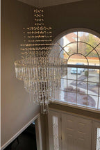 Floating Castle Raindrop Crystal Chandelier