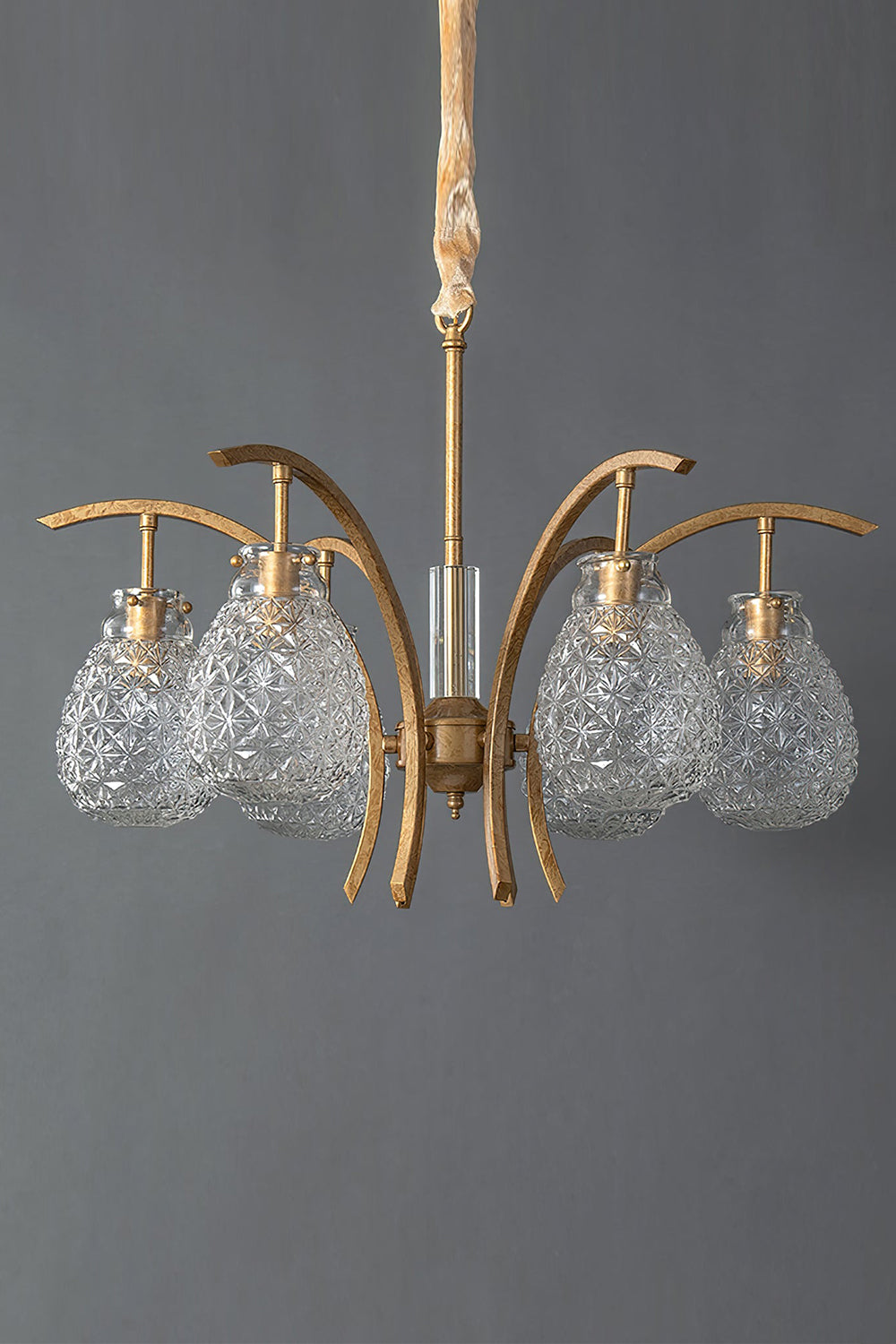 Flower bag chandelier