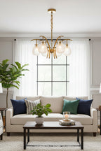 Flower bag chandelier