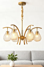Flower bag chandelier