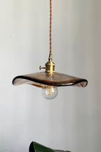 Flower Petal Glass Pendant Light