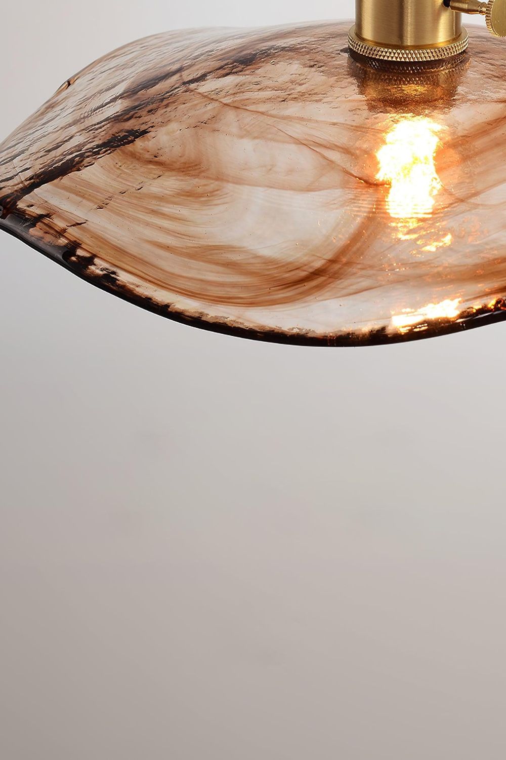 Flower Petal Glass Pendant Light