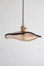 Flower Petal Glass Pendant Light