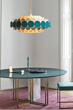 French Colorful Round Chandelier