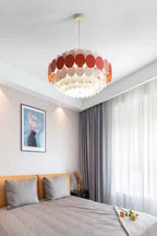 French Colorful Round Chandelier