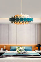 French Colorful Round Chandelier