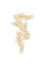 Cermaic Leaf Gingko Chandelier F