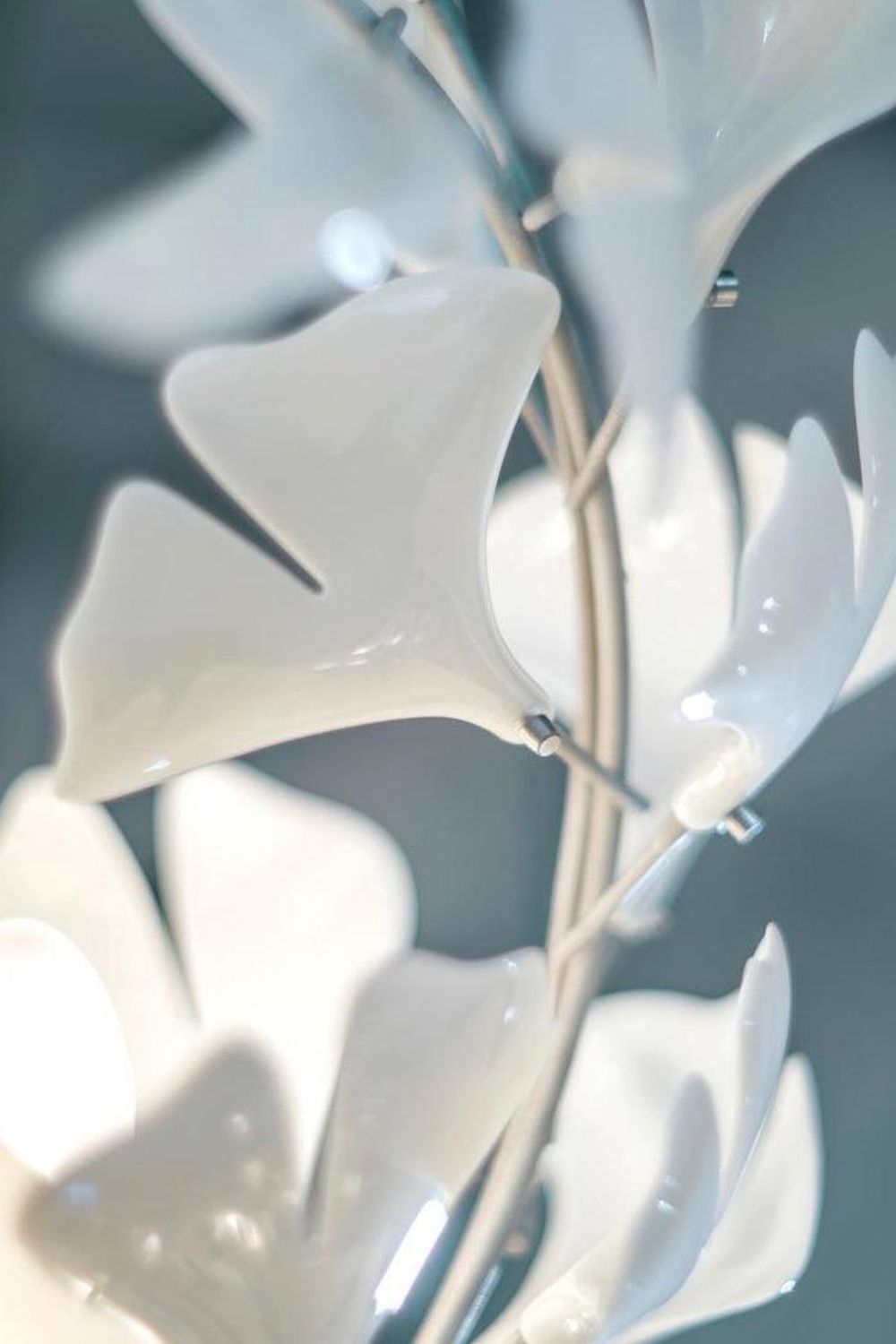 Cermaic Leaf Gingko Chandelier F